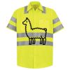 Men's High Visibility Safety Short Sleeve Work Shirt Thumbnail