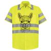 Men's High Visibility Safety Short Sleeve Work Shirt Thumbnail