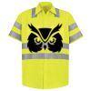 Men's High Visibility Safety Short Sleeve Work Shirt Thumbnail
