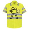Men's High Visibility Safety Short Sleeve Work Shirt Thumbnail