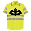 Men's High Visibility Safety Short Sleeve Work Shirt Thumbnail
