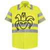 Men's High Visibility Safety Short Sleeve Work Shirt Thumbnail