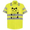 Men's High Visibility Safety Short Sleeve Work Shirt Thumbnail