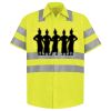Men's High Visibility Safety Short Sleeve Work Shirt Thumbnail
