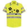 Men's High Visibility Safety Short Sleeve Work Shirt Thumbnail