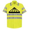 Men's High Visibility Safety Short Sleeve Work Shirt Thumbnail