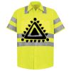 Men's High Visibility Safety Short Sleeve Work Shirt Thumbnail