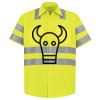 Men's High Visibility Safety Short Sleeve Work Shirt Thumbnail