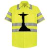 Men's High Visibility Safety Short Sleeve Work Shirt Thumbnail