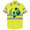 Men's High Visibility Safety Short Sleeve Work Shirt Thumbnail