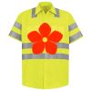 Men's High Visibility Safety Short Sleeve Work Shirt Thumbnail