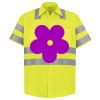 Men's High Visibility Safety Short Sleeve Work Shirt Thumbnail