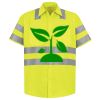 Men's High Visibility Safety Short Sleeve Work Shirt Thumbnail