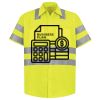 Men's High Visibility Safety Short Sleeve Work Shirt Thumbnail