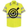 Men's High Visibility Safety Short Sleeve Work Shirt Thumbnail