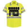 Men's High Visibility Safety Short Sleeve Work Shirt Thumbnail