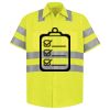 Men's High Visibility Safety Short Sleeve Work Shirt Thumbnail