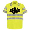 Men's High Visibility Safety Short Sleeve Work Shirt Thumbnail