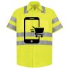 Men's High Visibility Safety Short Sleeve Work Shirt Thumbnail