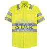 Men's High Visibility Safety Short Sleeve Work Shirt Thumbnail