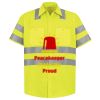 Men's High Visibility Safety Short Sleeve Work Shirt Thumbnail