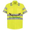 Men's High Visibility Safety Short Sleeve Work Shirt Thumbnail